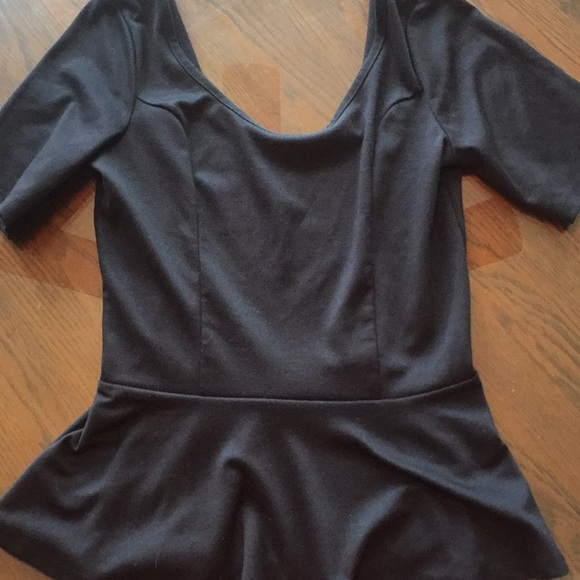 Black peplum shirt - Picture 6 of 6